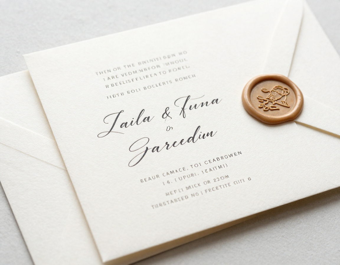 Elegant wedding invitation cards